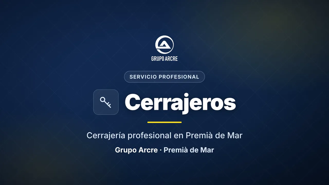 Cerrajería profesional en Premià de Mar